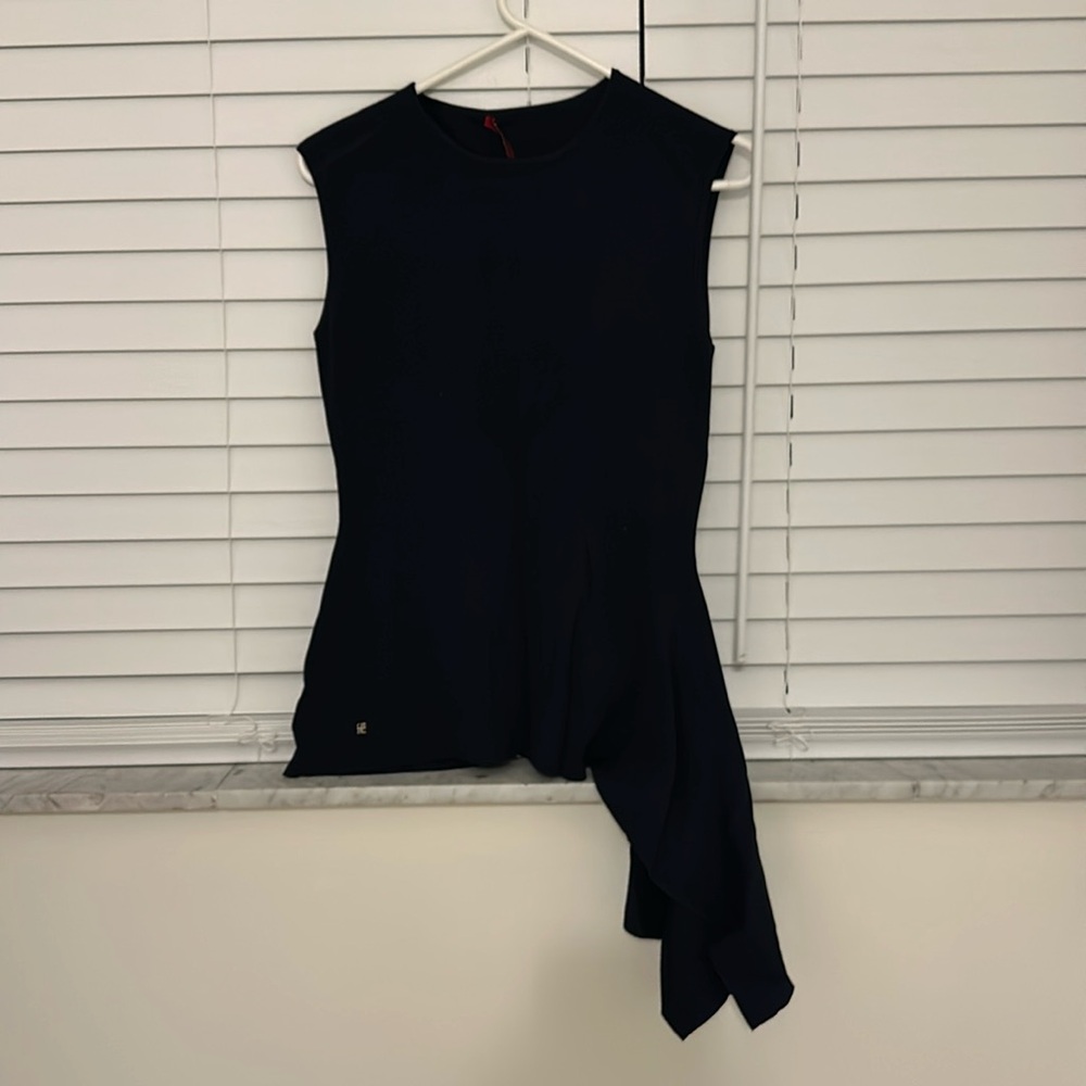 CH carolina herrera baby sleeveless knit asymmetrical bottom